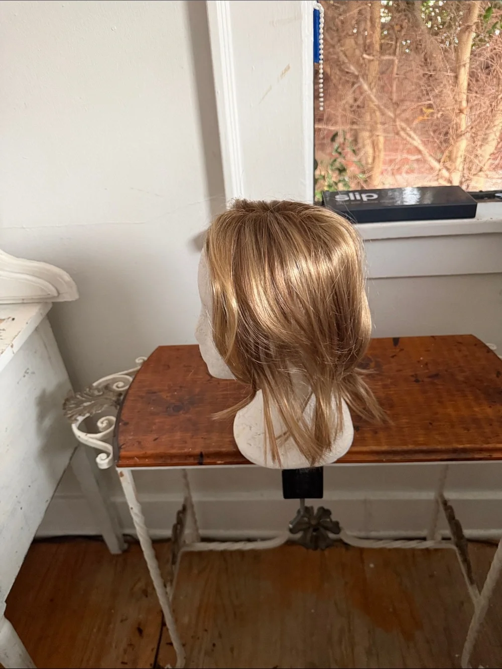 #313 Blonde Short Layered Women's Topper- Light Golden Blonde